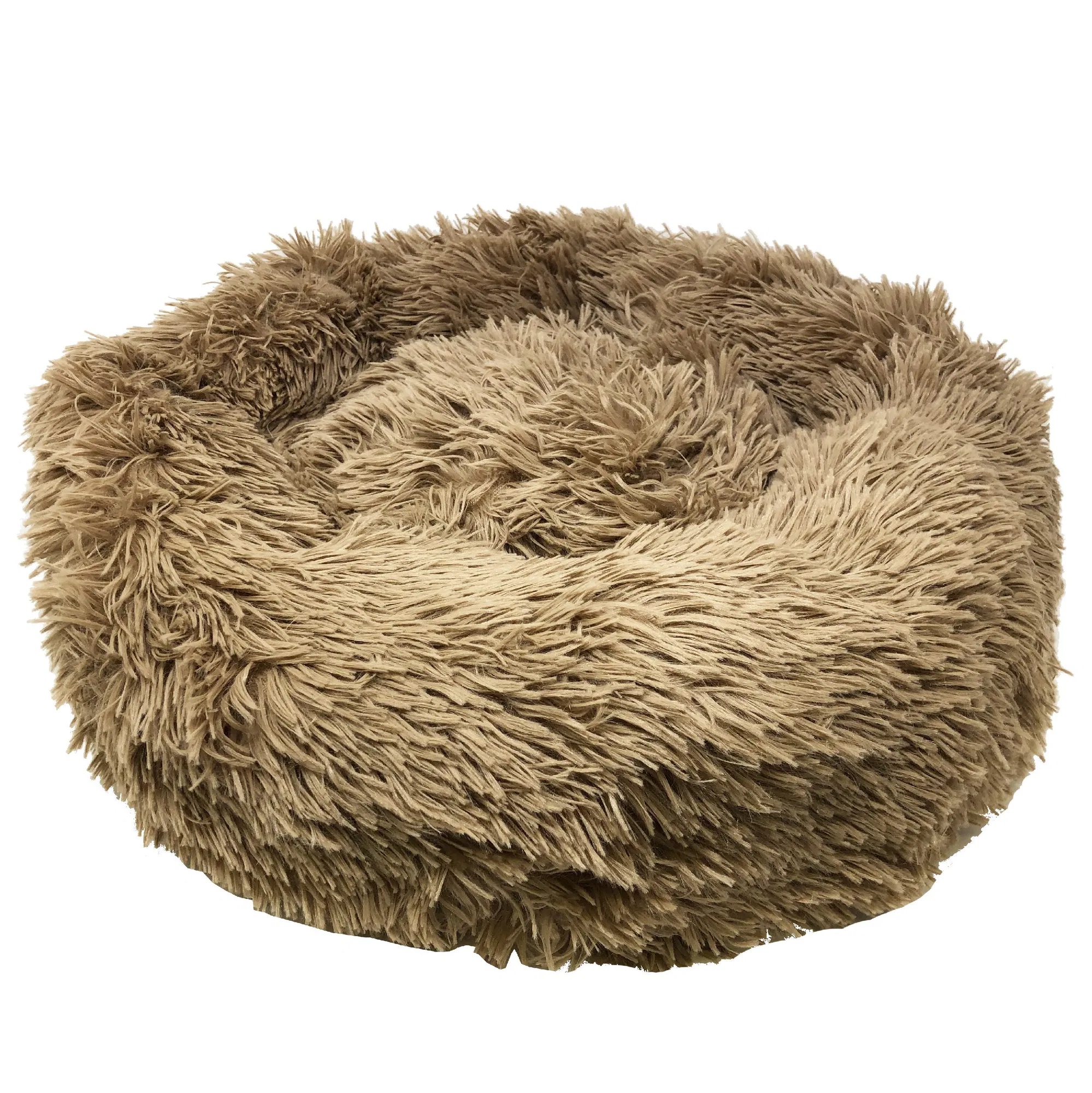 Premium Plush Round Dog Bed, Soft Cozy Pet Bed With Raised Edge photo 7