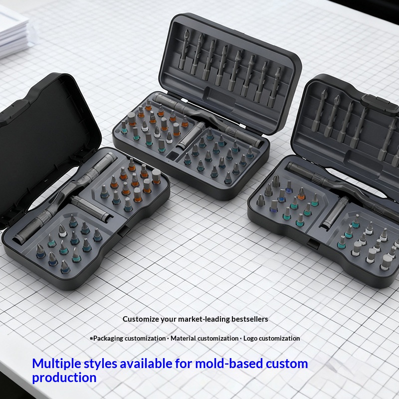 Cross-border Hot-Selling 66-in-1 Ratchet Screwdriver Set  S2 Steel Bits Multifunctional Phone Repair Hardware Tool photo 5