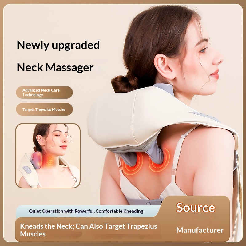 New Oblique Square Machine Massage Machine Shoulder And Neck Massage Machine Cervical Hot Compress Home Cervical Massage Massage Machine In Stock Wholesale photo 5