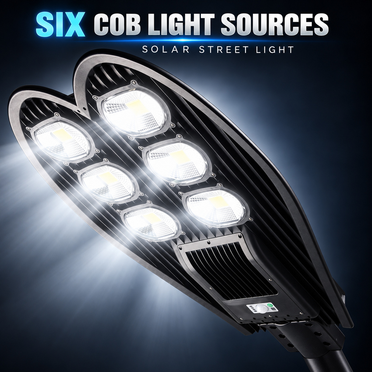 Solar Powered Motion Sensor Waterproof COB LED Work Light For Auto Repair W763B 20W Street photo 2