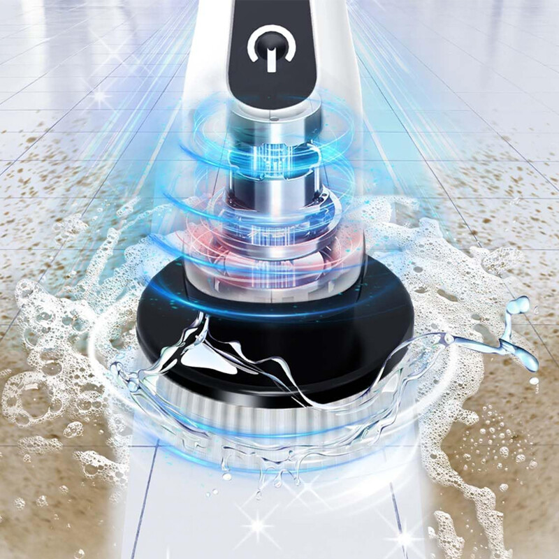 Cordless Electric Spin Scrubber Turbo Scrub Cleaning Brushs Chargeable Bathroom photo 7