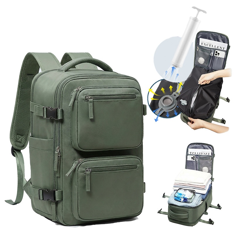Vacuum Compression Backpack, Budget Airline Boarding Travel Bag, Large Capacity Business Computer Bag, Lightweight photo 1
