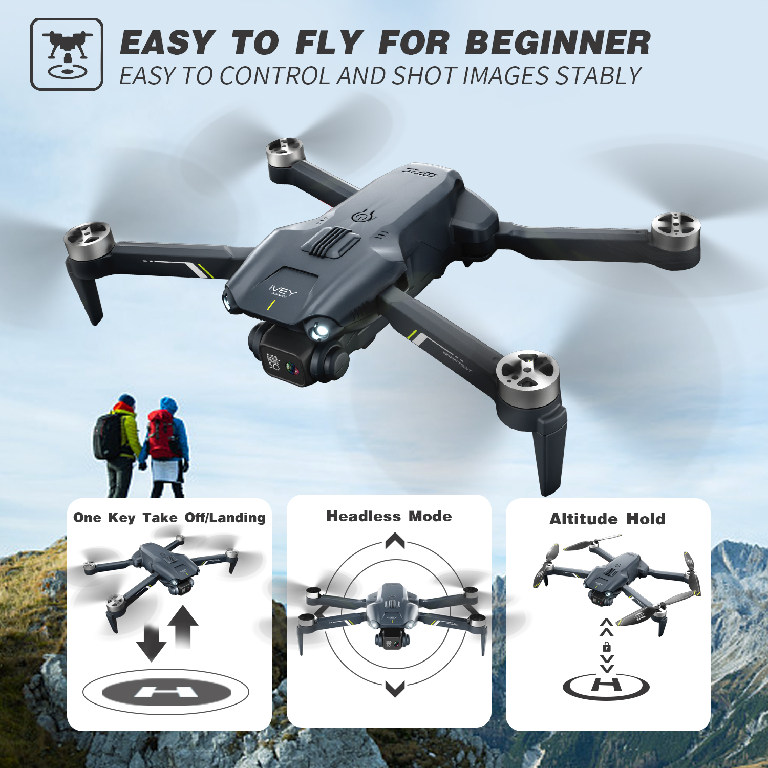 2026 V28 RC Drone With 4K HD Dual Camera WiFi FPV 3D Flips Rc Quadcopter ,Logistics Is Randomly Sent By UPS, USPS,UNI,GOFO. photo 3