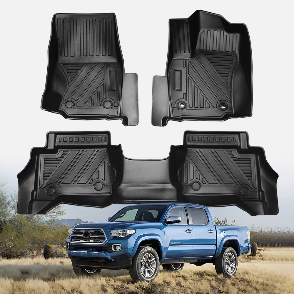TPE Floor Liner Floor Mats Compatible With Tacoma 2024 Auto Accessories photo 1