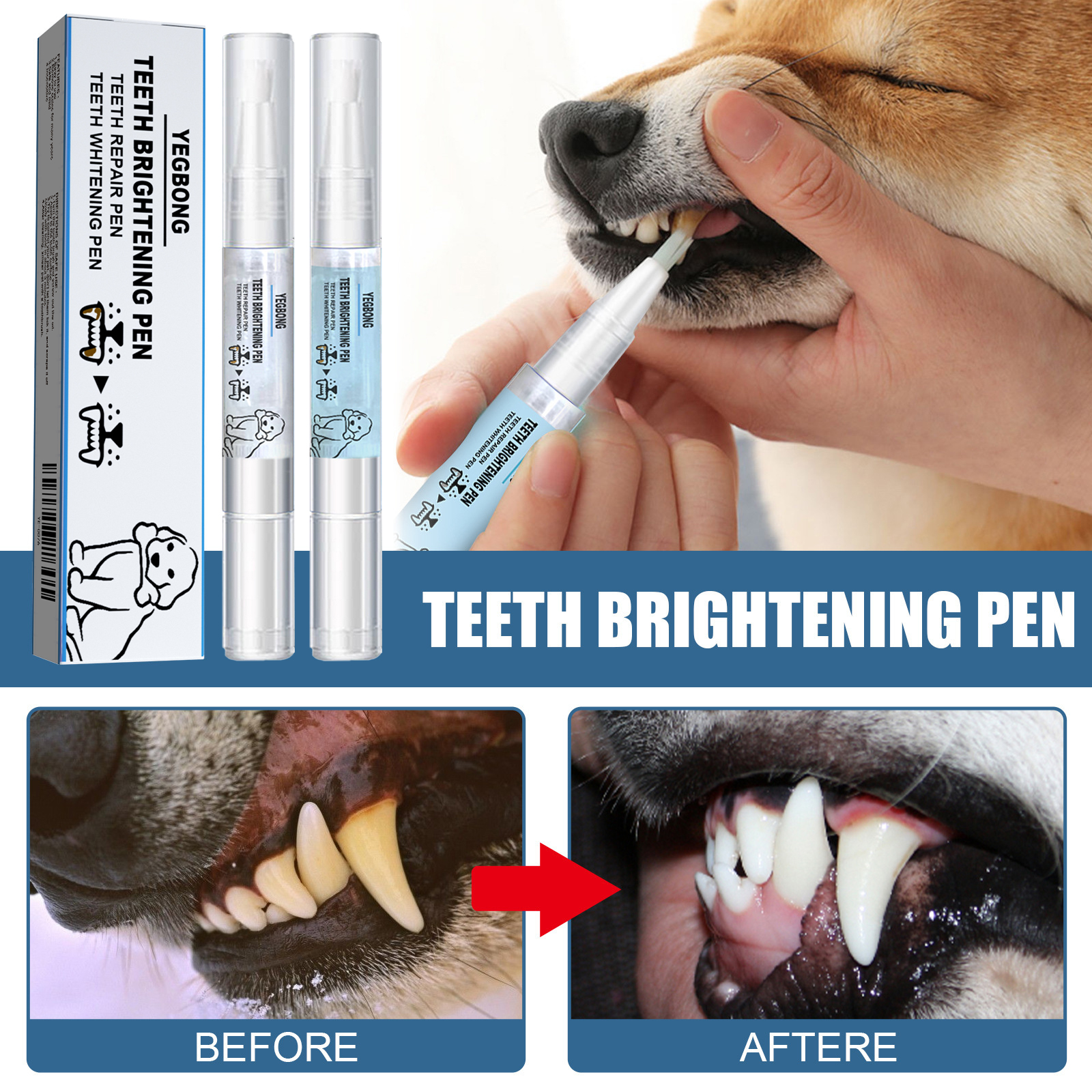 Pet Toothbrush 2pcs 1box photo 4