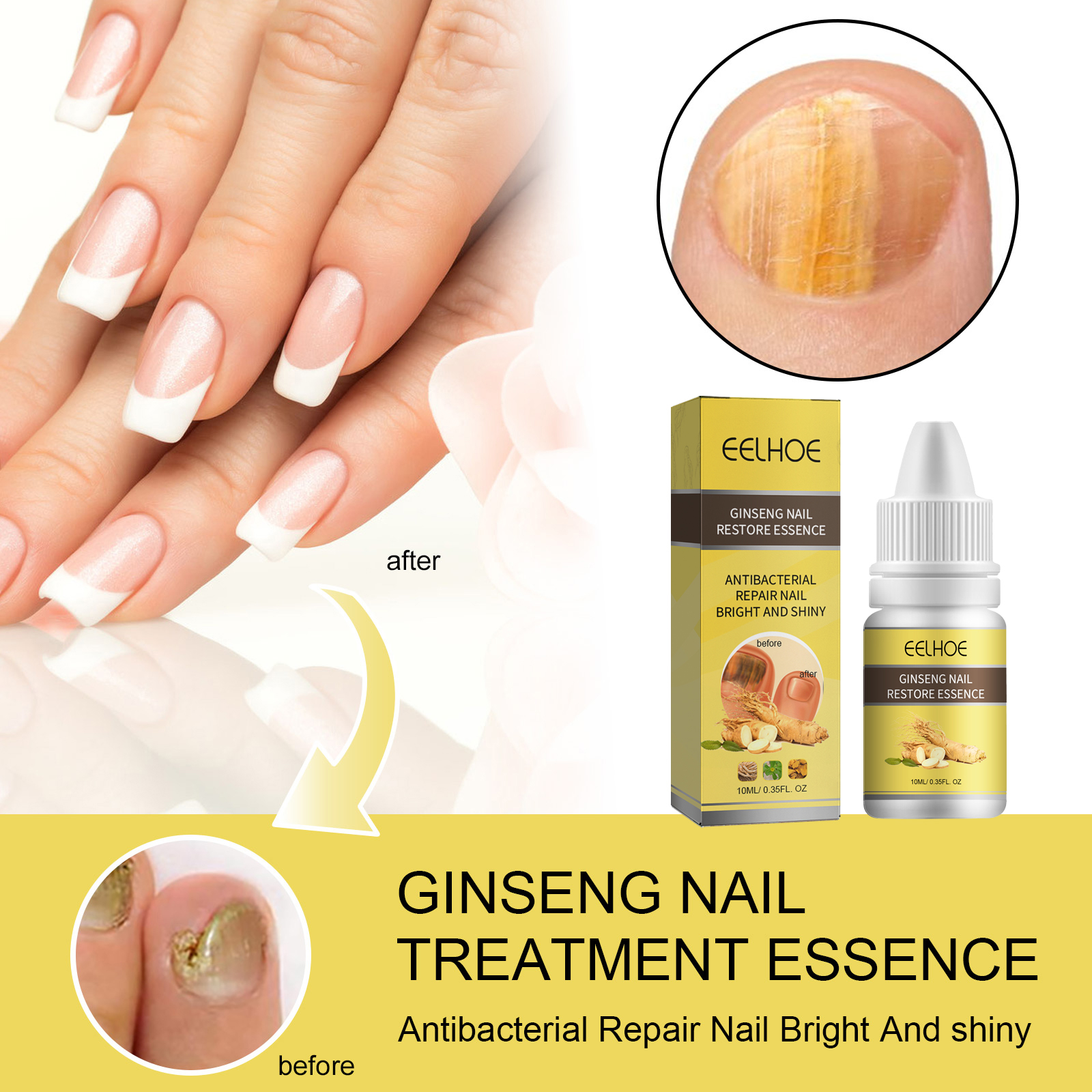 Ginseng Nail Essential Oil 10ml-box photo 8