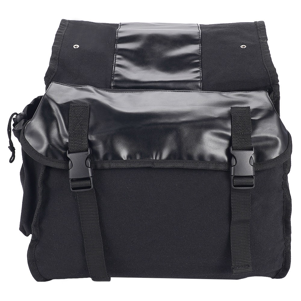 26L Motorcycle Saddle Bag Waterproof Side Canvas Travel Storage Bike Panniers photo 6