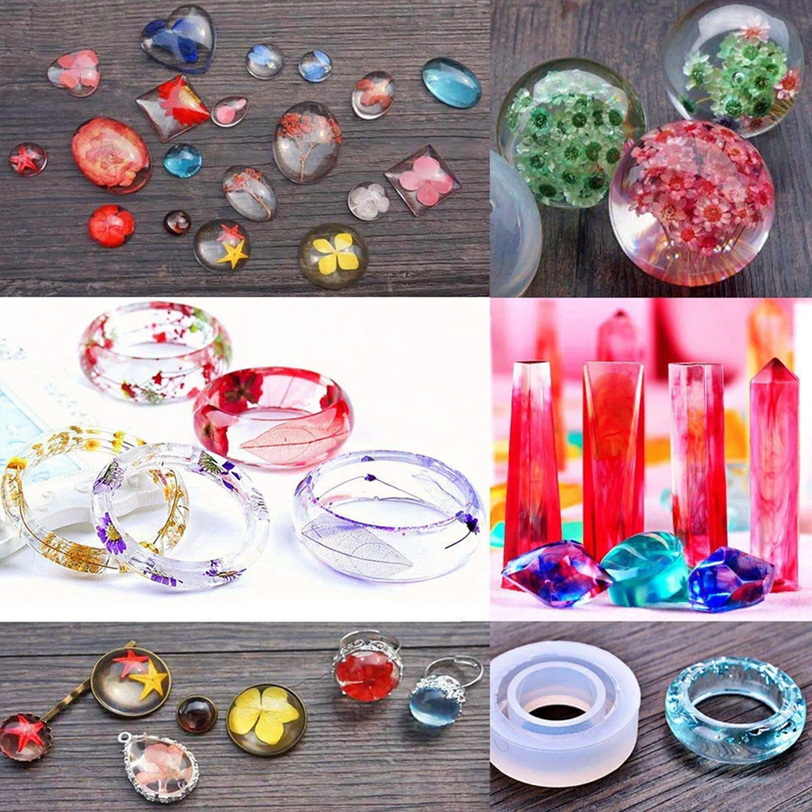 93Pcs&Set Resin Mold Epoxy Resin Mold Dropper Spoon Powder Set Kit Craft Tool photo 3