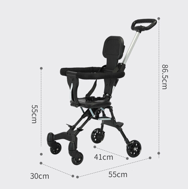 Lightweight Baby Stroller Pram Foldable Pushchair Travel Buggy Travel System UK photo 5