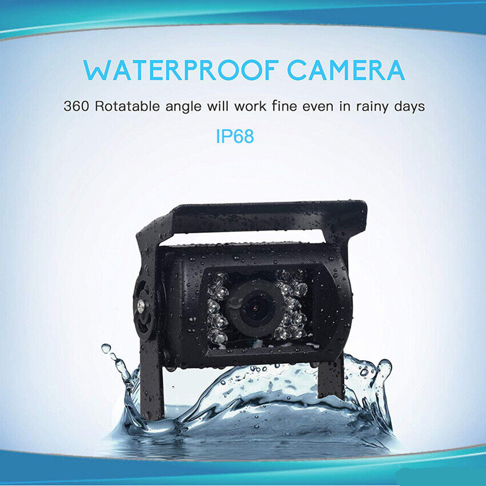 7'' Monitor 2 Waterproof Reversing Camera Car Rear View Kit For Truck Caravan photo 5