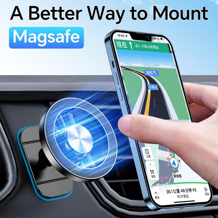 Kaistyle For Magsafe Car MountStrong Magnet Magnetic Phone Holder For Car Phone Holder Mount Dash Mounted Holders Phone Holders For Your Car Accessories For Women Men For  18 Pro Max 17 16 15 photo 4