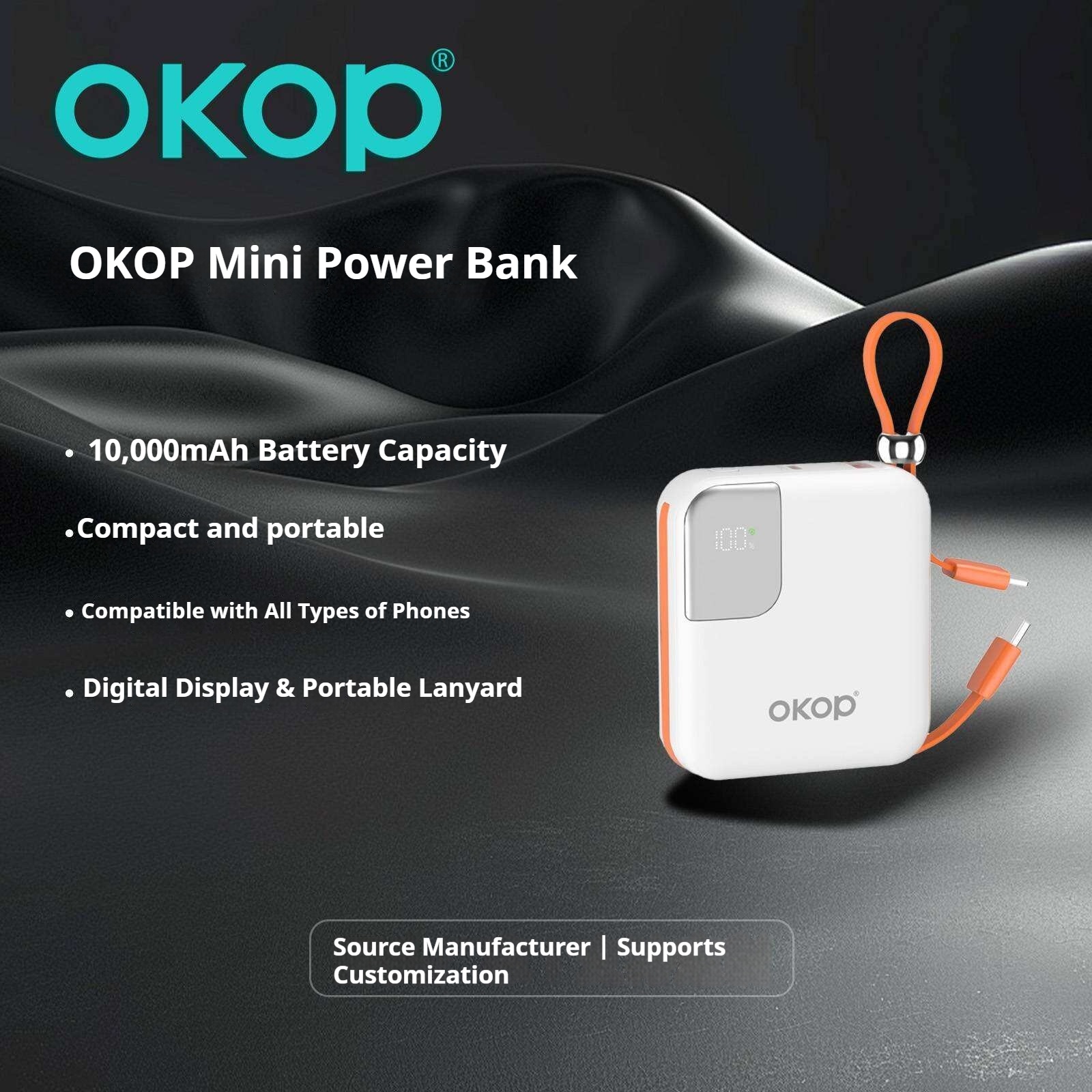KP-716 Best-selling Power Bank 10,000mAh Fast Charging High Capacity Compact  Portable Digital Battery Display Factory Direct Stock photo 4