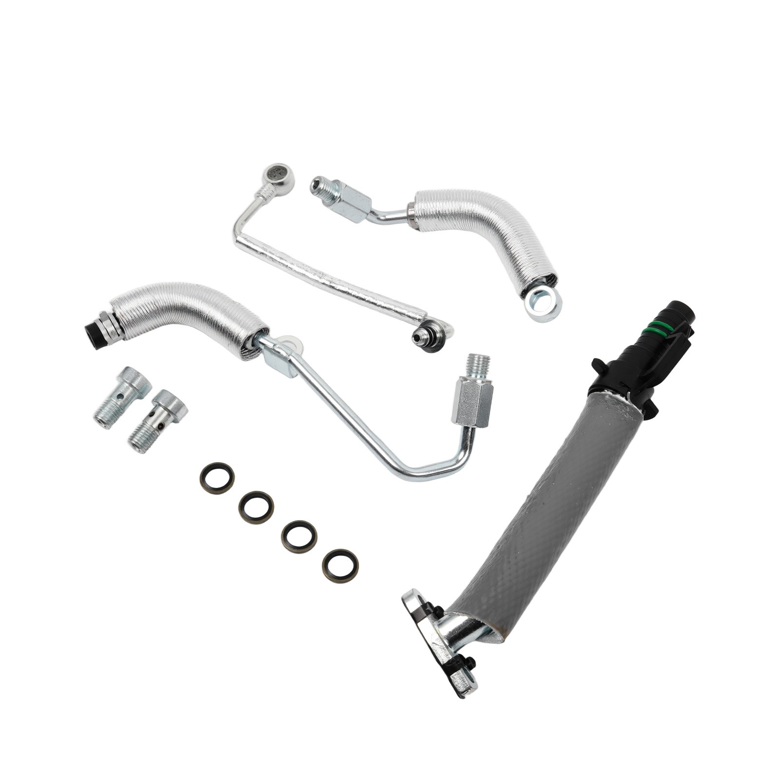 4PCS Turbo Oil Return Drain Line Oil Feed Pipe Kit For Encore -Sonic Cruze Trax photo 4
