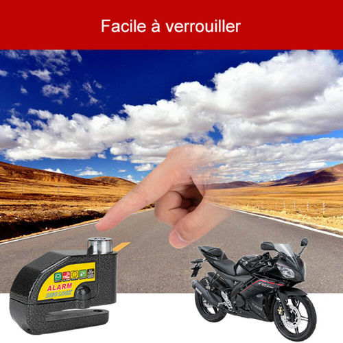 Motorcycle Alarm Disc Lock Brake Handlebar Throttle Grip Lock Bike Security photo 4