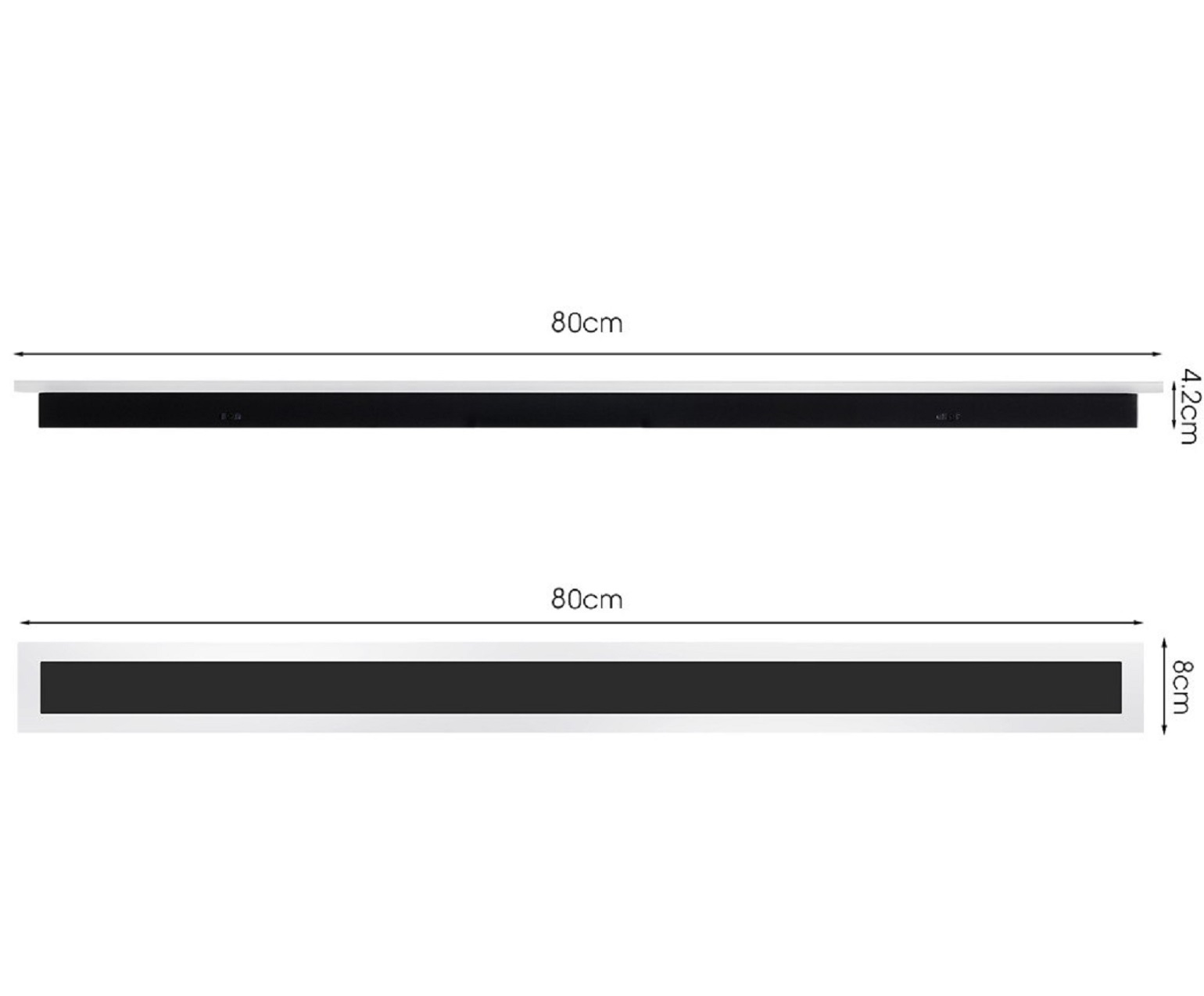 80cm LED Wall Light Acrylic Long Strip Lamp Waterproof Outdoor Lamp Garden Light photo 7