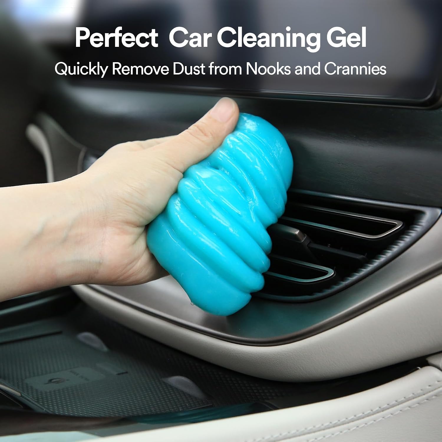 Car Cleaning Gel Putty, Universal Interior Cleaner For Dashboard, Vents, Console, Cup Holders And Hard To Reach Areas photo 4