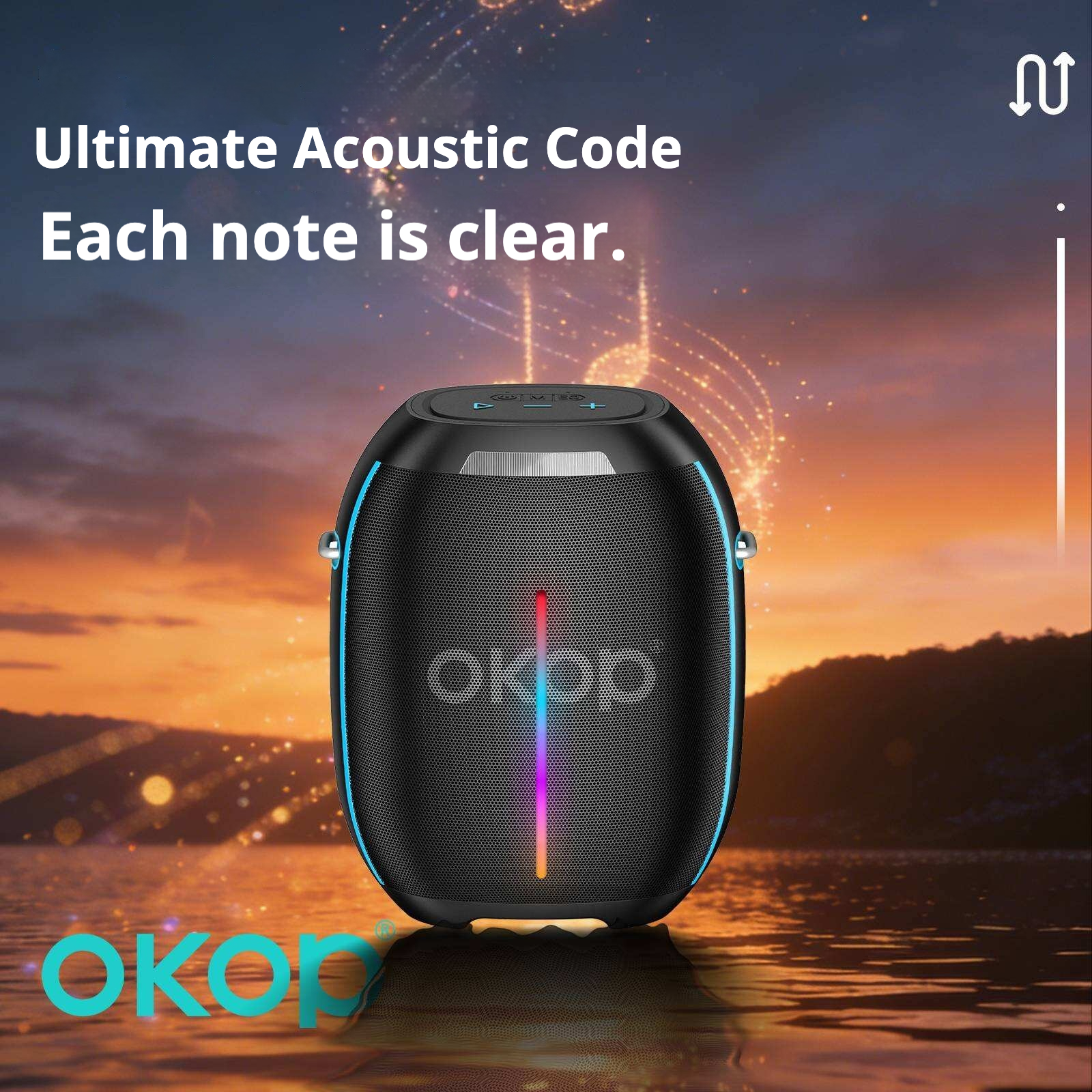 KP-8007 Best-selling Wireless Bluetooth Speaker Featuring A Microphone Shoulder Strap And Colorful Lights 250W High Power Long Battery Life Ideal For Outdoor Parties Factory Stock Available photo 7