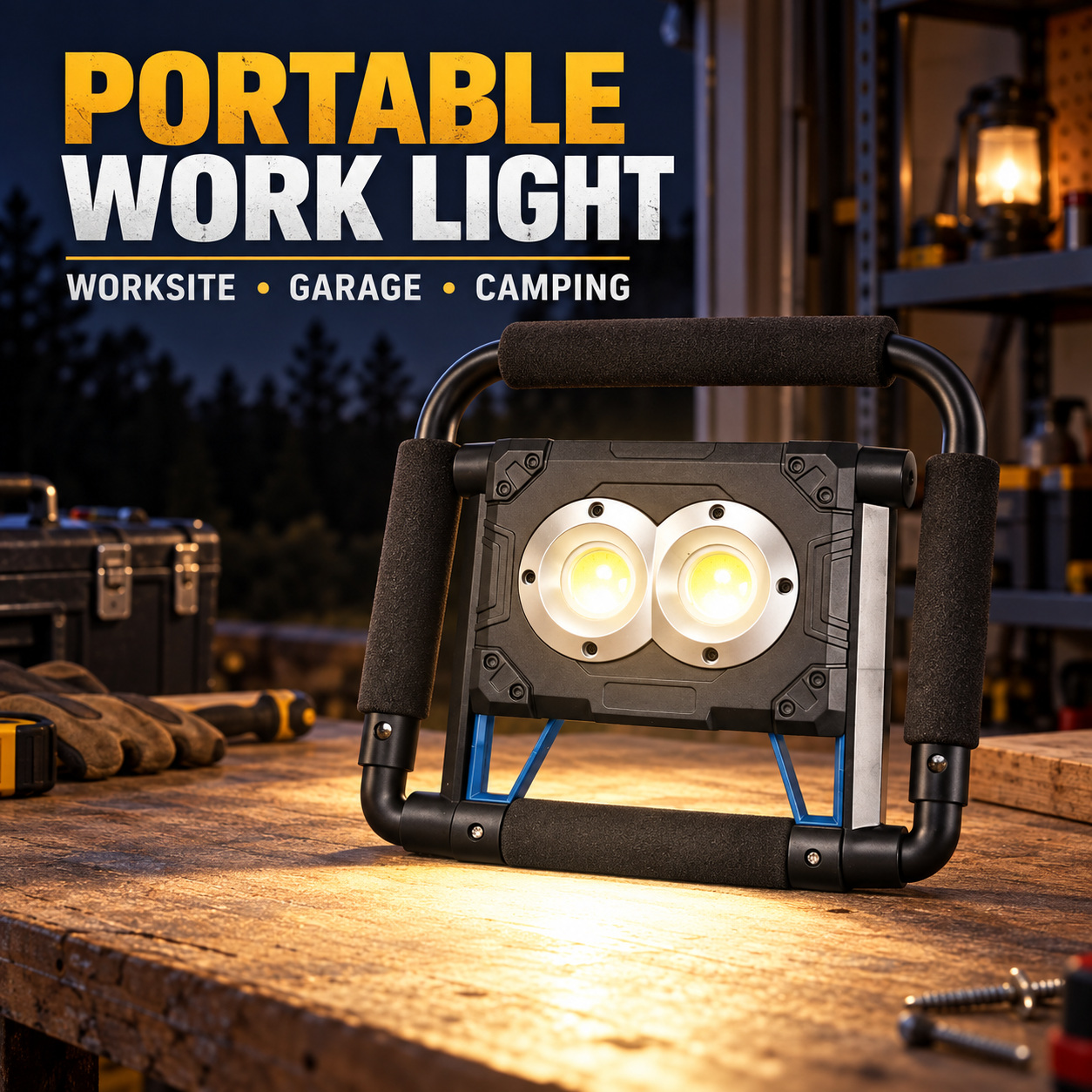 Solar Powered Rechargeable Magnetic Battery Display LED Flood Light W874 3 3600mAh 30W Work Lamp photo 6