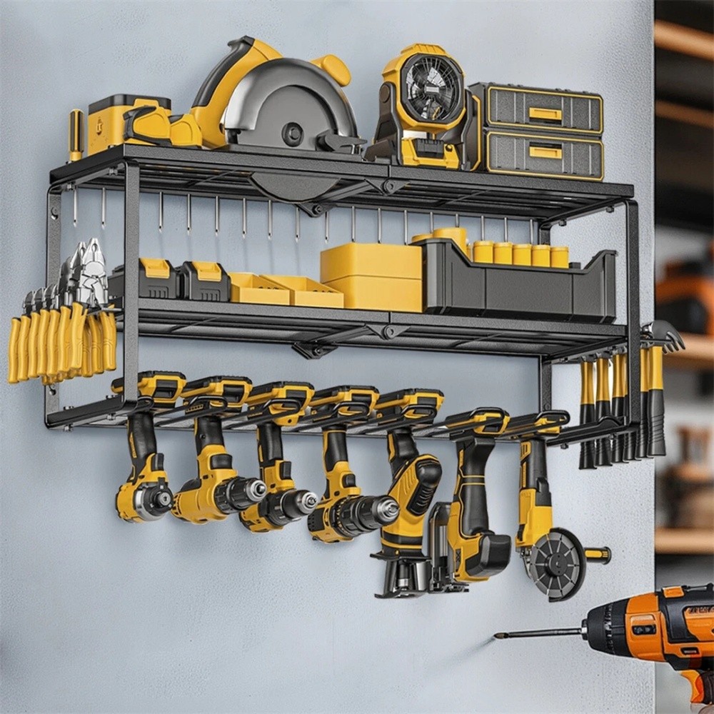 Power Tool Storage Wall Workshop Garage Organiser Drill Hold Impact Driver Rack photo 8