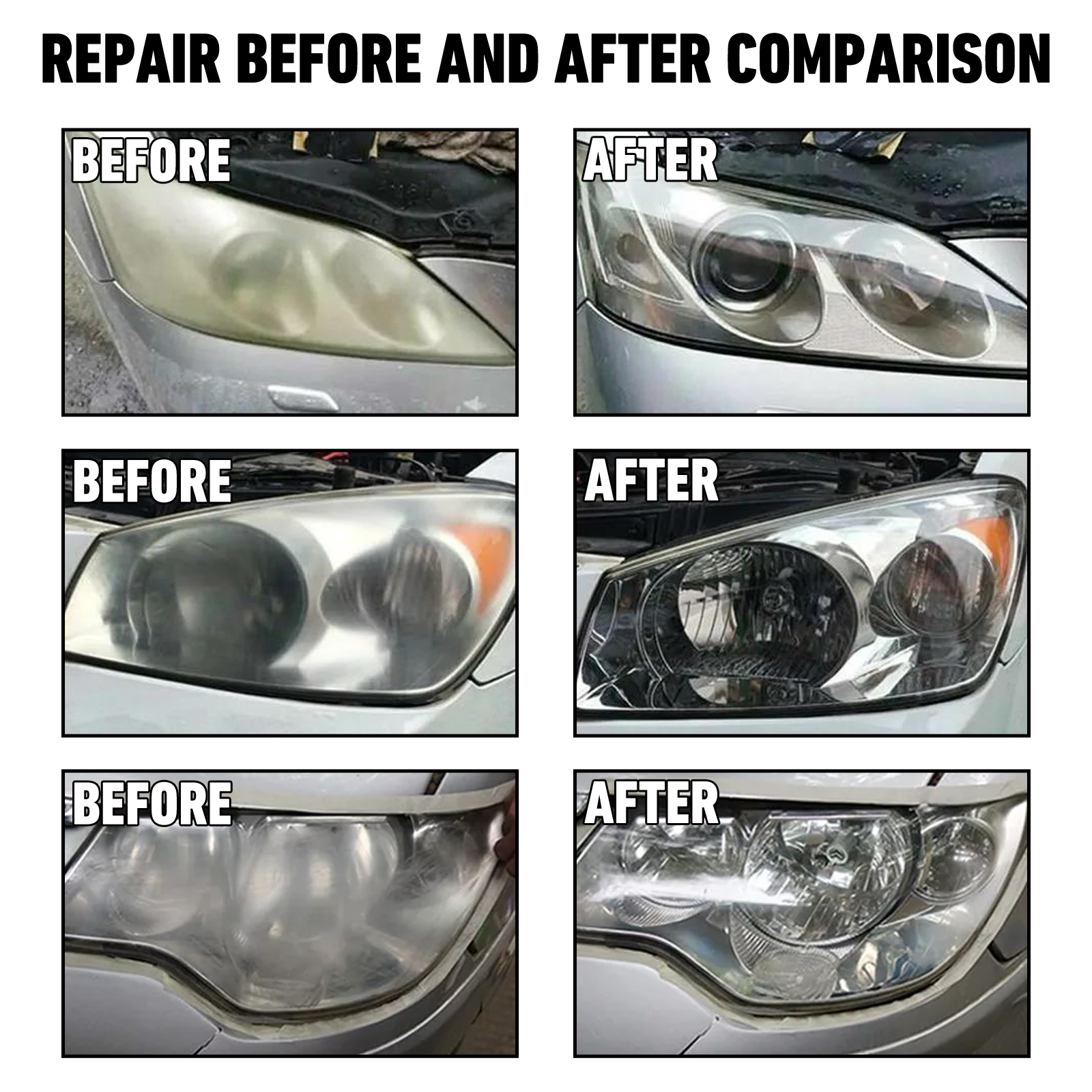Rayhong Automotive Ceramic Headlight Repair Kit, Repair Scratches Yellow Polishing Headlight Shade Turned New Light photo 6
