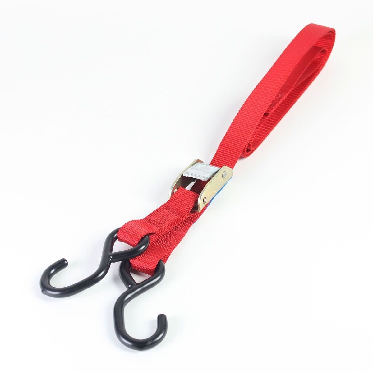 4X Motorcycle Tie Down Straps Auto Lock Transport Bike Van Trailer 1.8M X 25mm photo 3