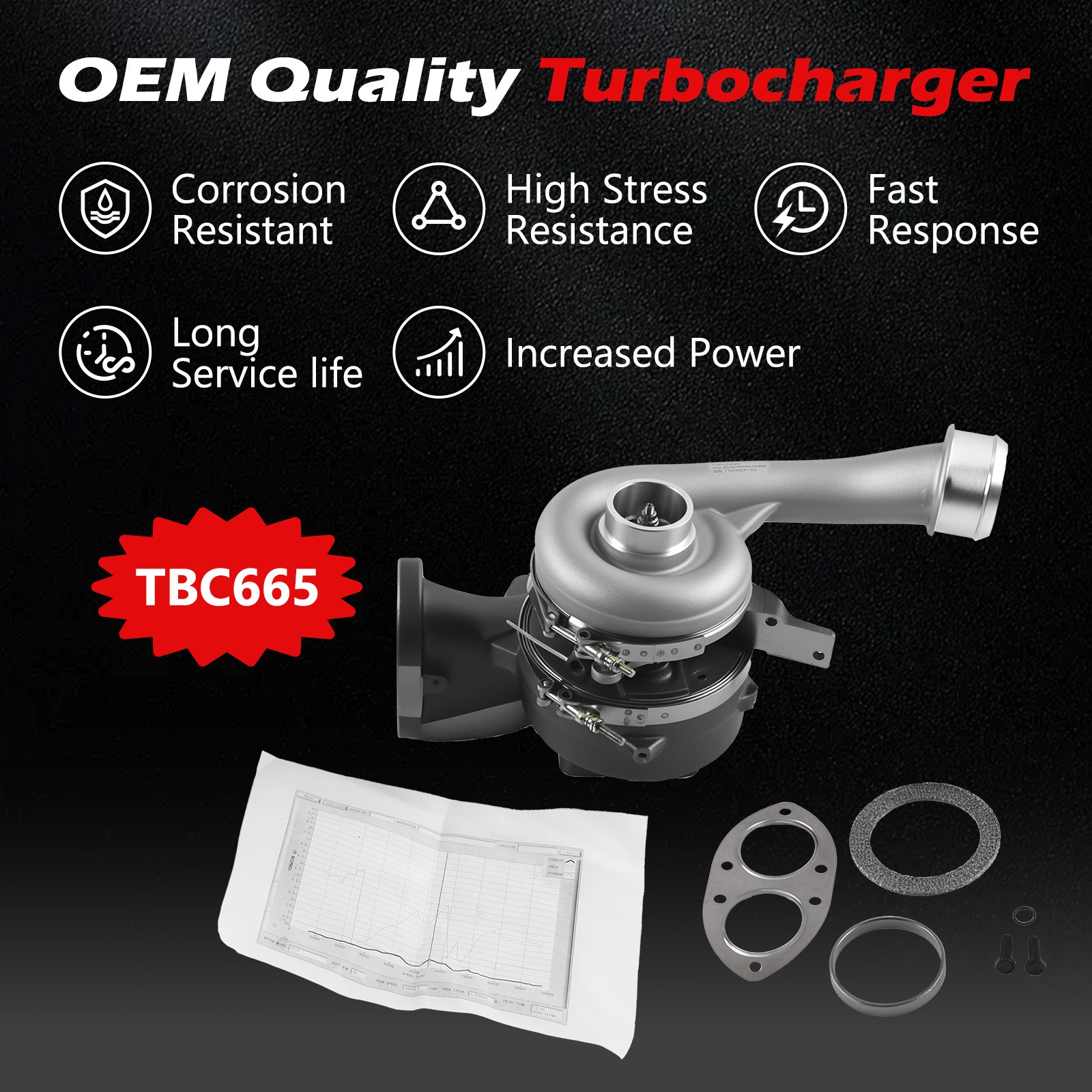 Turbo Turbocharger For 2008-2010 Ford F-250 F-350 F-450 F-550 6.4L 8C3Z6K682B US photo 2