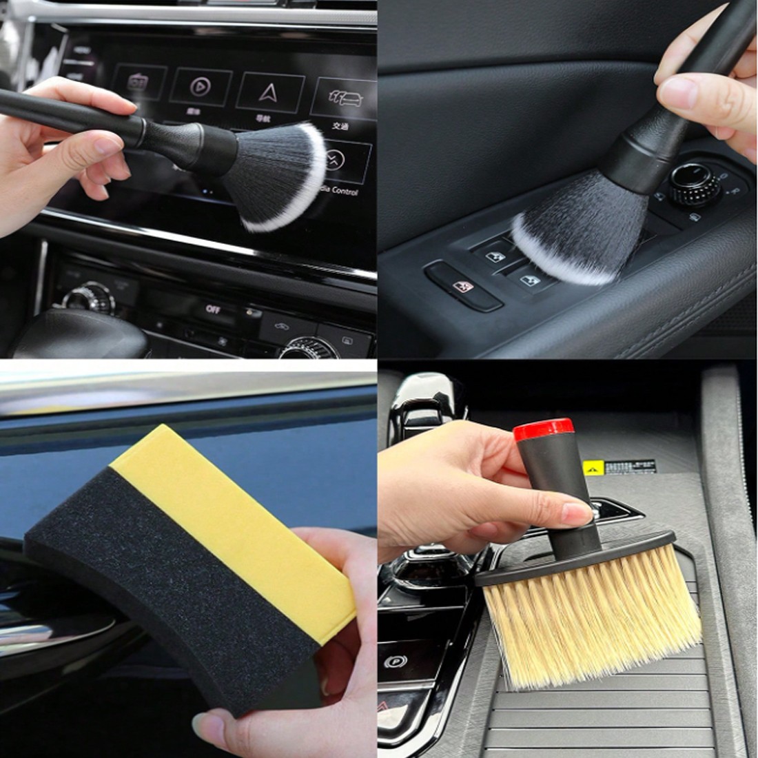 18pcs Car Cleaning Kit Car Detailing Brush Set Duster Detailing Tools Set photo 5