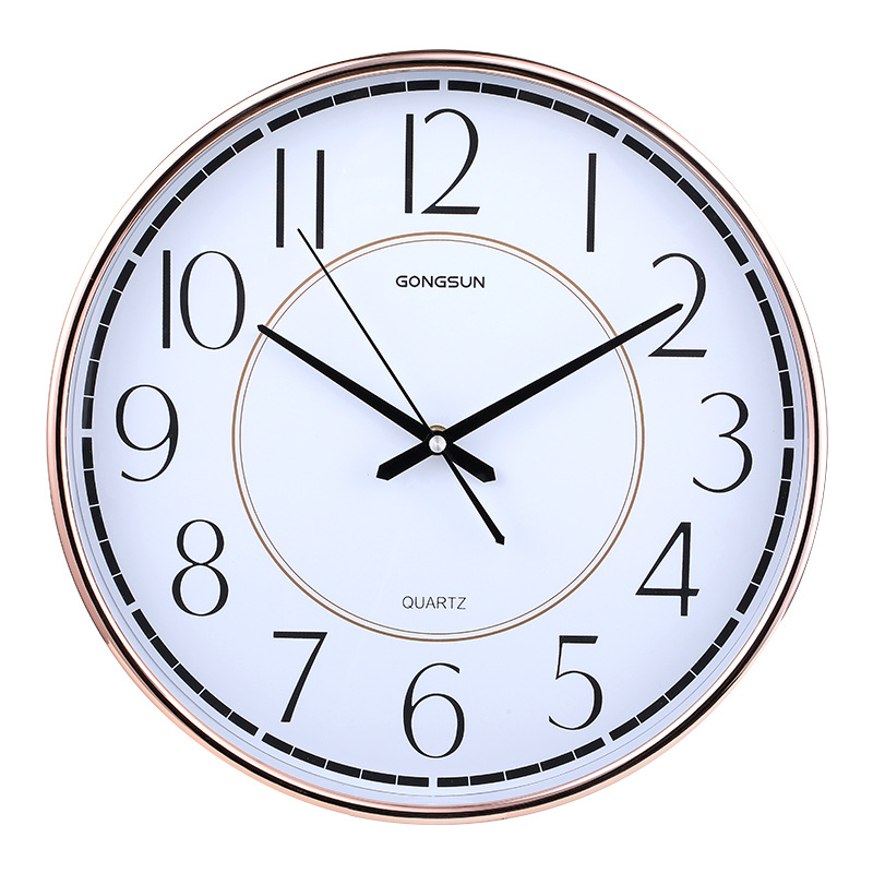 Wall Clock Office Simple Nordic Atmosphere Home Fashion Creative Bedroom Round Clock photo 4