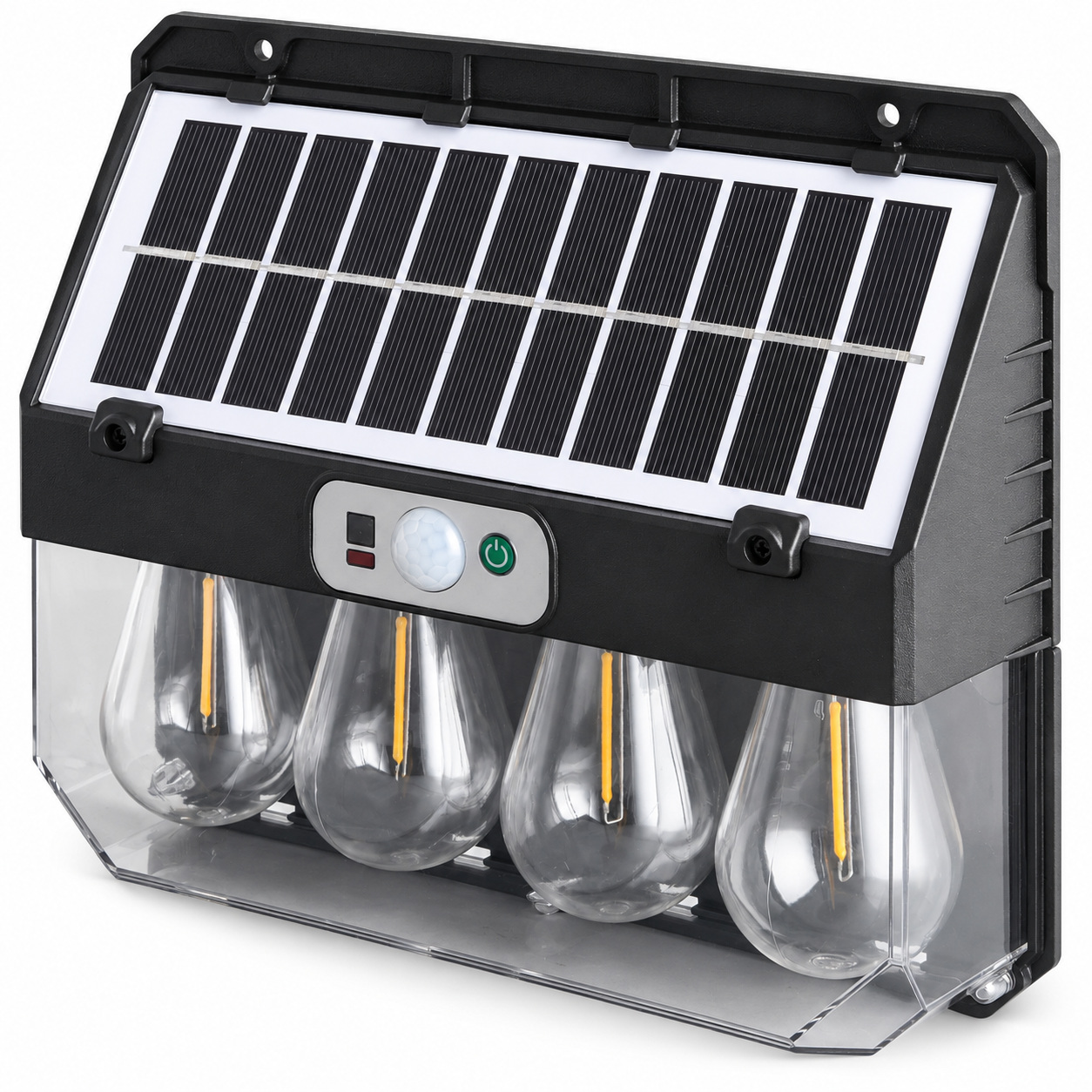 Solar Powered Rechargeable Motion Sensor LED Work Light 2400mAh For Auto W7116 4 Street Hour photo 1