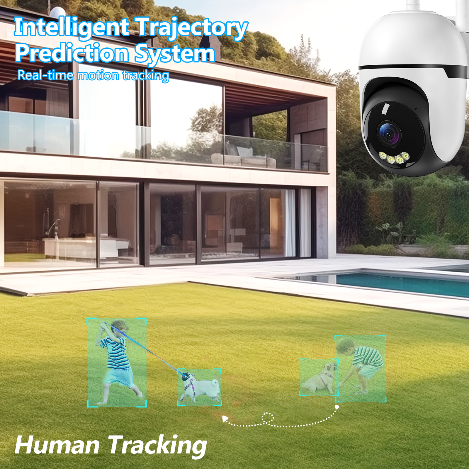 3MP PTZ Wireless Indoor Outdoor Mini Camera CCTV Network Security System Wifi Camera With 3 Meter Cable photo 5