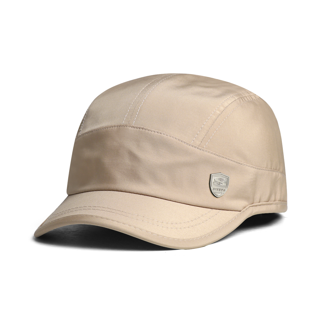 Lightweight, Breathable, Quick-drying Baseball Cap With Metal Emblem, Short Brim, Dome-shaped, Outdoor Casual Beanie Hat photo 4