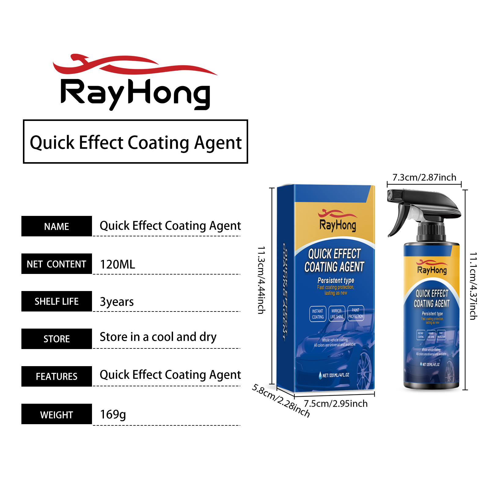 Automotive Coating Spray 120ml 1box photo 7