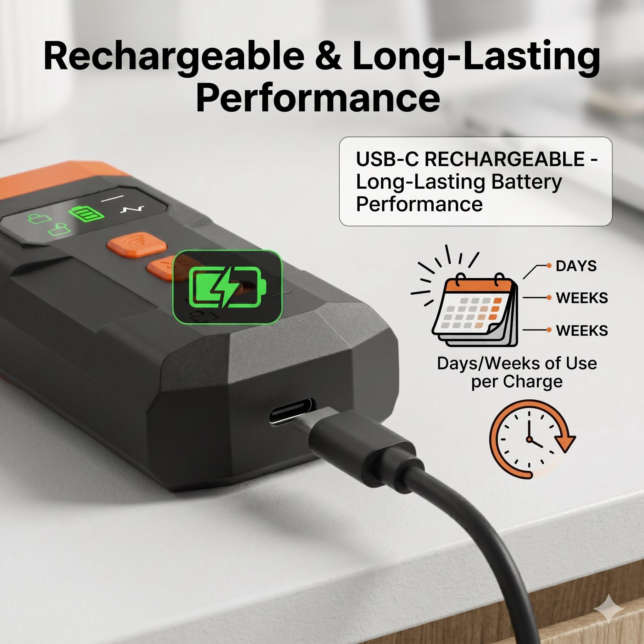 Ultrasonic Dog Bark Deterrent Device, 33FT Effective Range Indoor Outdoor Use, Safe & Humane Rechargeable Bark Control With Child Safety Lock To Effectively Correct Dog Barking Behavior photo 3