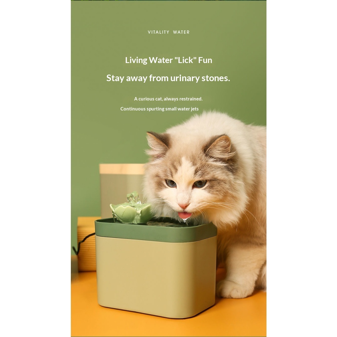 Silent Automatic Circulating Filtered Pet Water Fountain photo 7