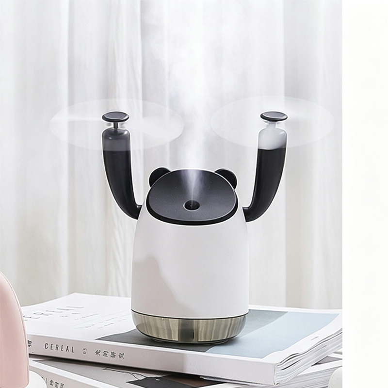 Spray Cooling Fan Portable Water Humidifier,USB Fan,desktop Small Fan,mini Air Conditioner  Humidifier Double Head Fan photo 1