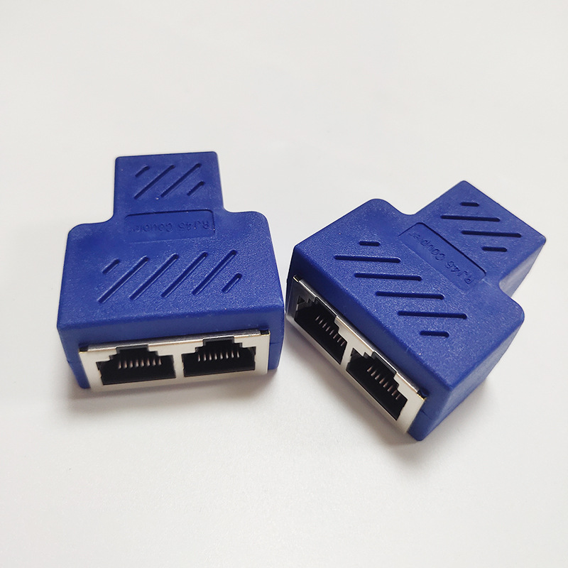 RJ45 Network Three-way Tee Network Cable Cable Seperater Network Cable Extension One Divided Into Two Adapter IPTV Network Cable Connector photo 2