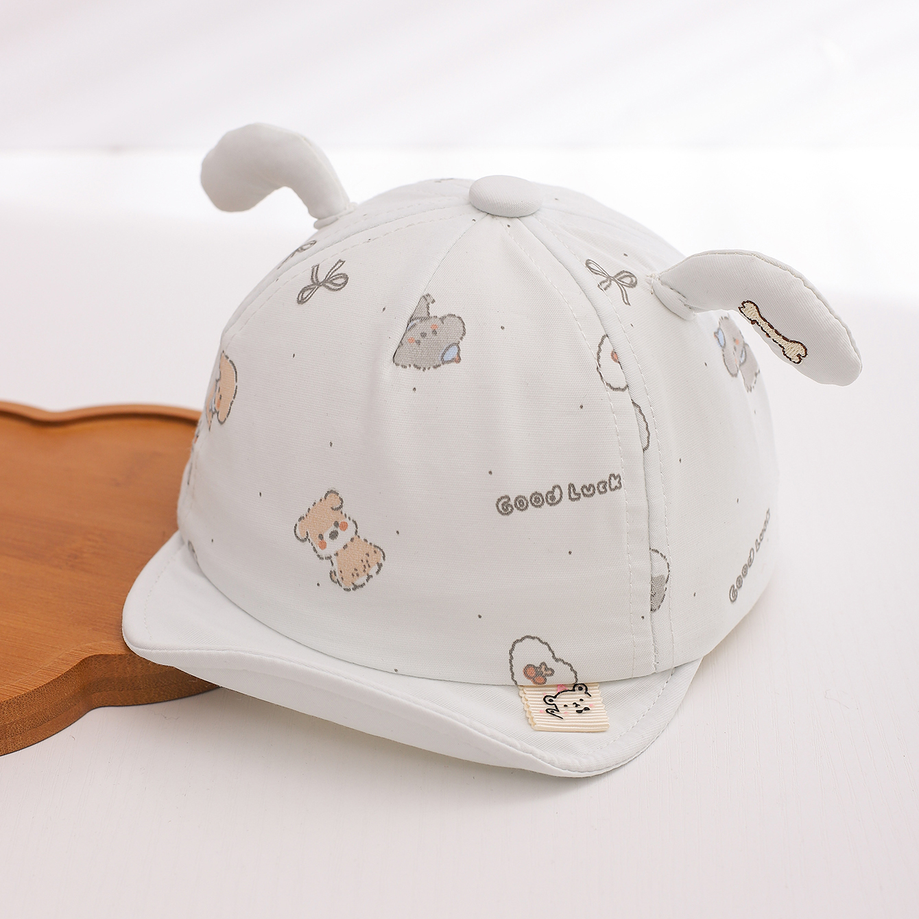 Summer Children's Model Breathable Dog Decoration Round-top Soft Brim Sun Protection Headgear With Refreshing Childlike Style Baseball Cap For Daily Use photo 2