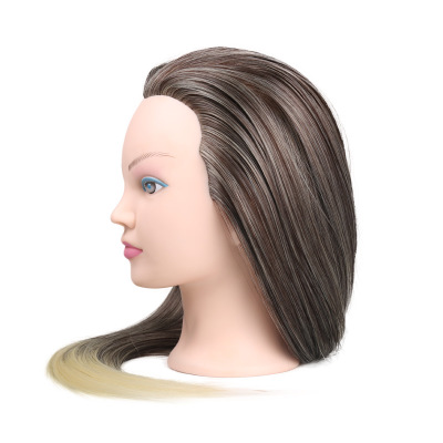 Wig Head Mold Color Head Mold Training Head Coil Hair Braided Hair Mold Head photo 5