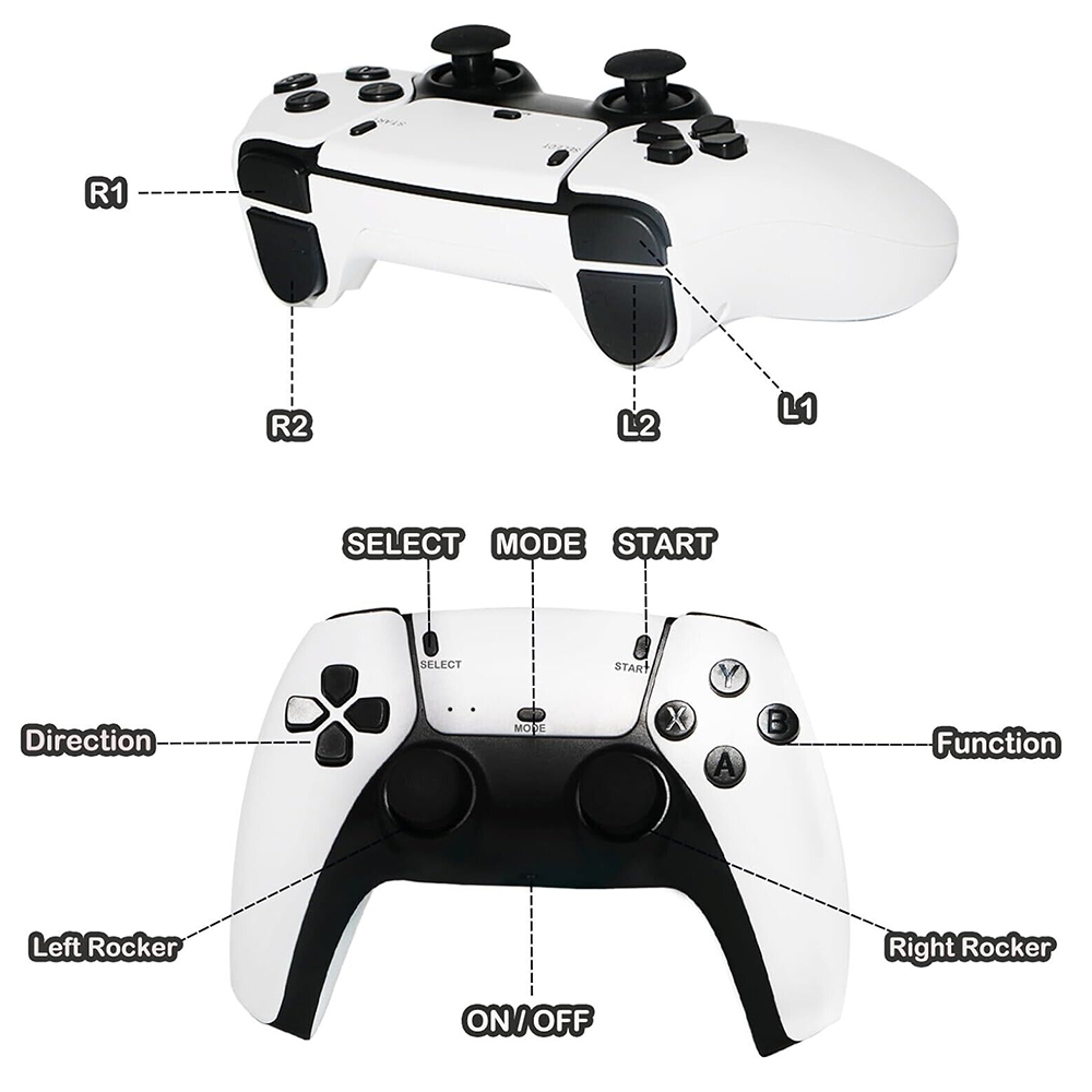 M15 40000-4K  TV Video Game Stick Retro Gaming Console 2 Wireless Controller photo 5