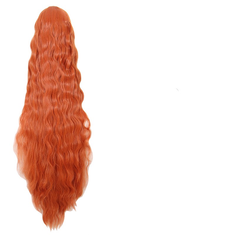 Cos Wig Orange 120cm Corn Scalding photo 3