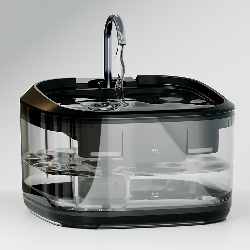Large Capacity Fully Transparent Automatic Circulating Filtered Pet Water Fountain photo 1