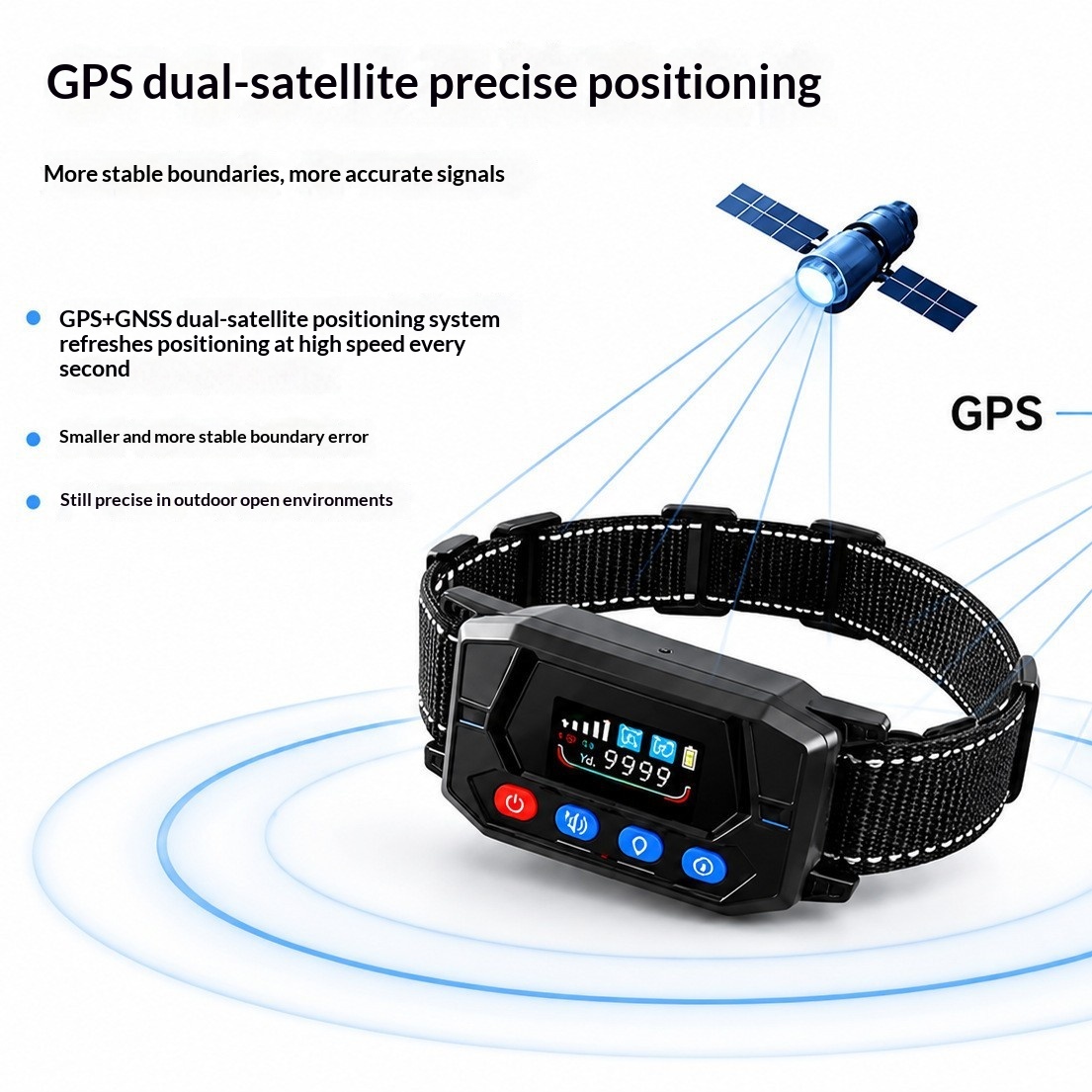 Smart GPS Wireless Fence & Tracking Training Collar photo 1