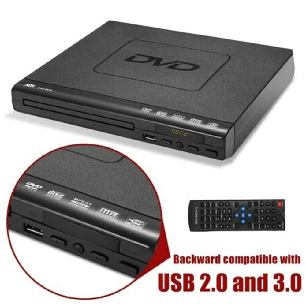 Compact DVD Player  Multi Region  HDCD CD VCD  Music Disc Upscaling USB With Remote Control Note No HDMI Port photo 3