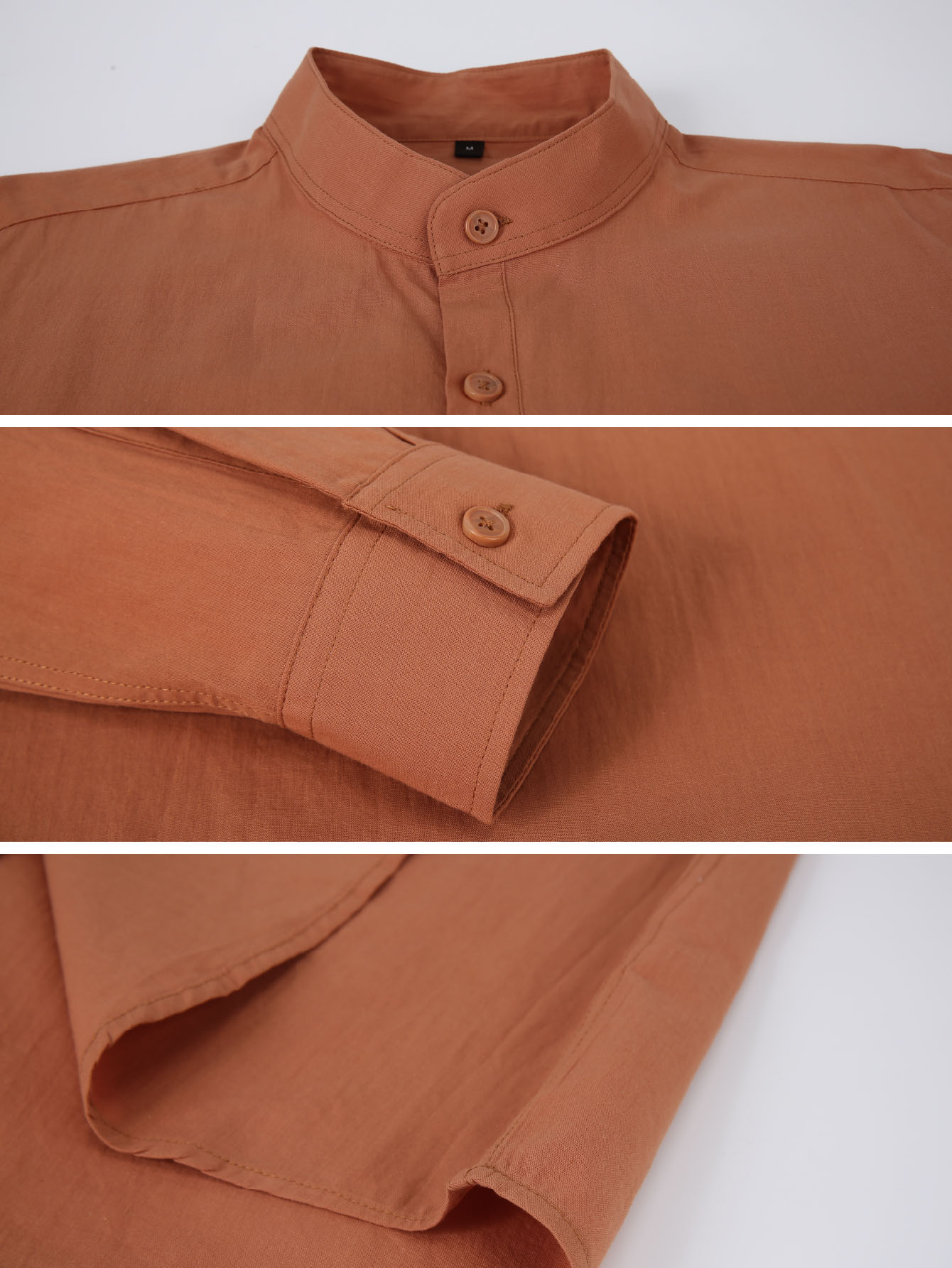 High Quality Soft Touch Men's Henley Collar Shirt - All Match Essential Wardrobe photo 2