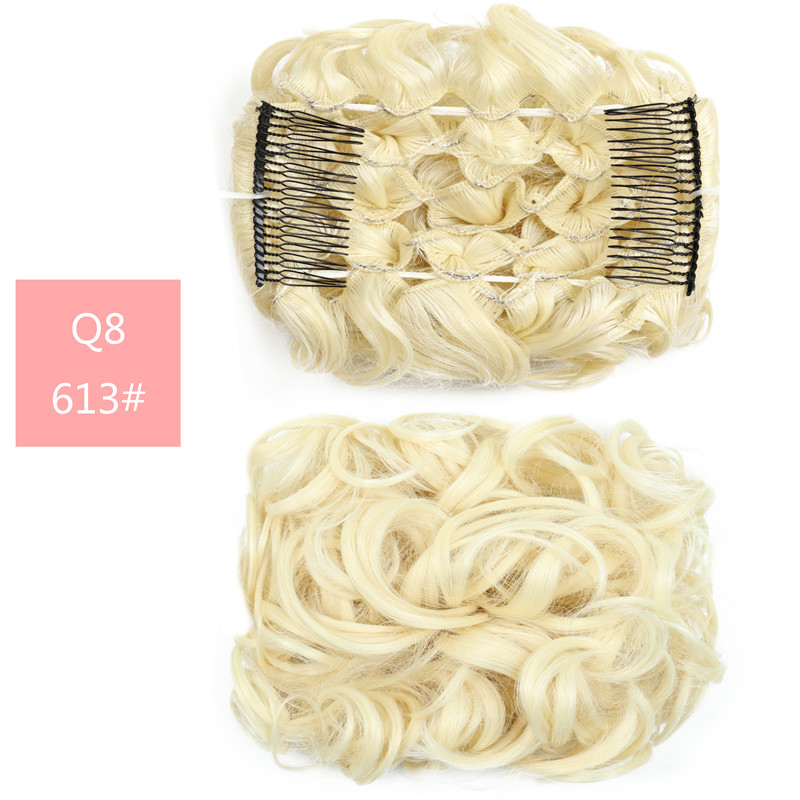 Fluffy Wig High Temperature Wire Pan Head Jewelry Insert Comb photo 6
