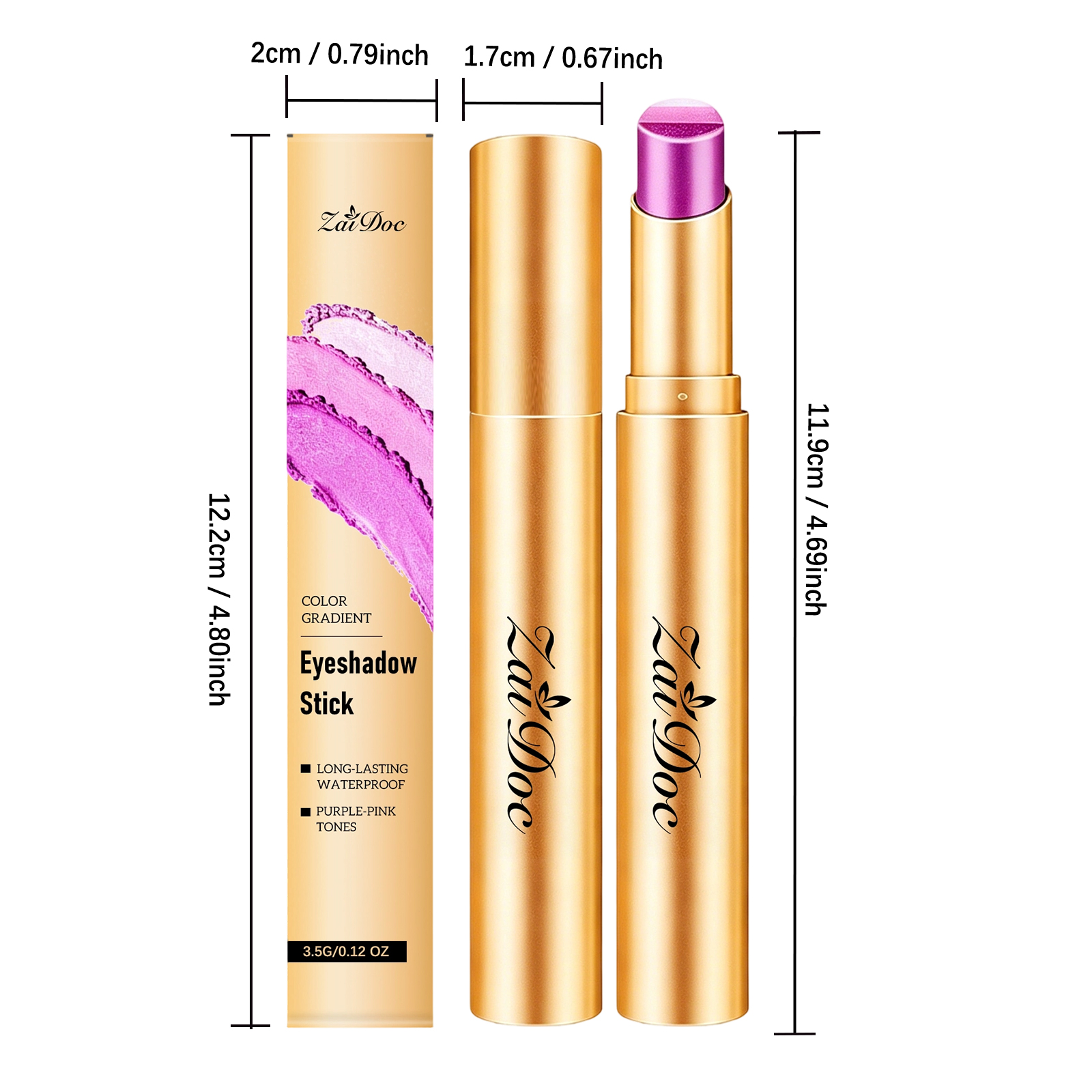 Makeup Multicolor Eyeshadow Stick  Star Galaxy Purple  3.5g 1box photo 8