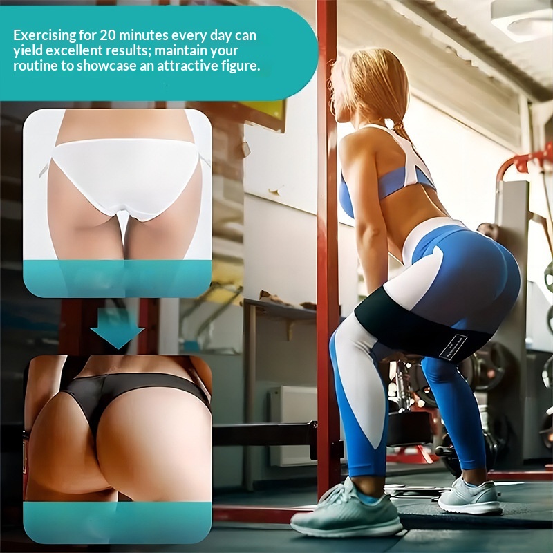 Hip Band Yoga Resistance Band Squat Booty Circle Non-Slip Fitness Butt Lift Hip Band Loop Resistance Band Elastic photo 4
