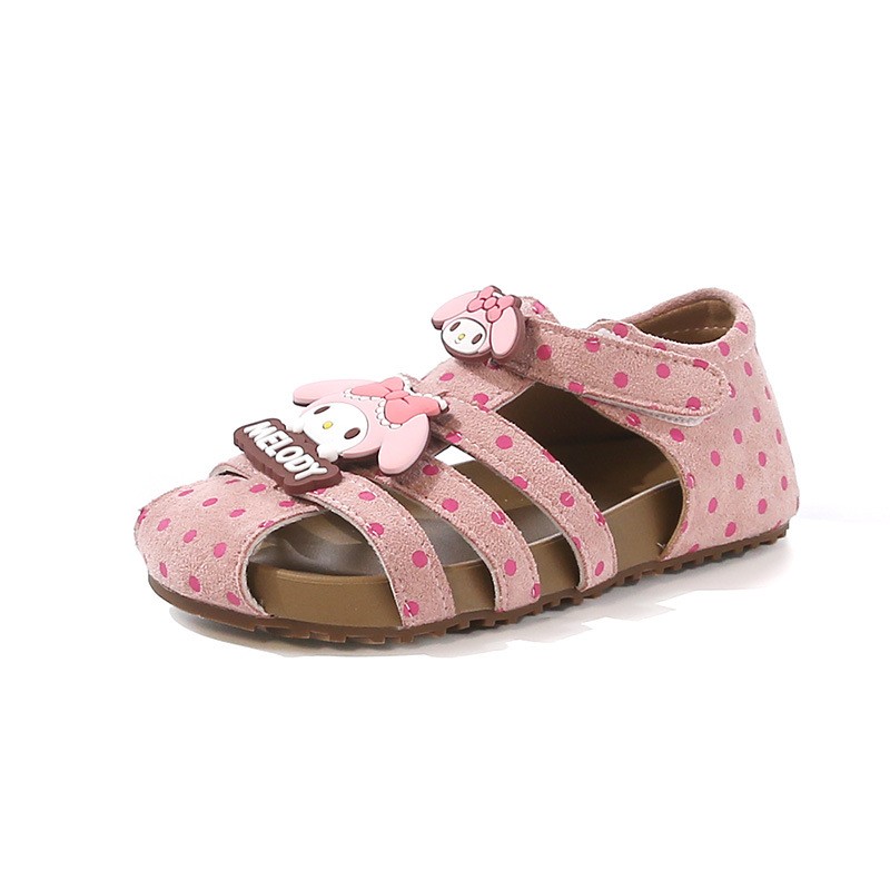 2026 Summer Baby Girls Closed-Toe Roman Sandals, Cute Bow Princess Kids Sandals photo 2