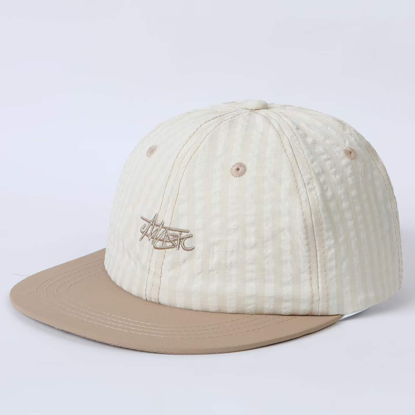 Plaid Multi-color Embroidered Letter Baseball Cap Suitable For Short Trips, Sun Protection During School Commutes photo 4