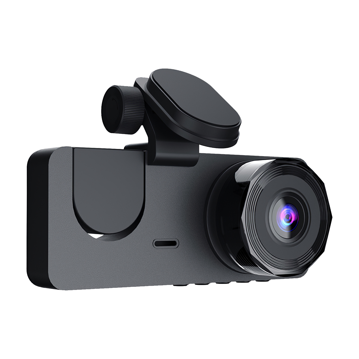 3 Channel Dash Cam Front Inside Rear Vehicle Driving Recorder Car DVR With 32G MMC Card G Sensor Motion Detection Parking Monitor Loop Recording photo 4